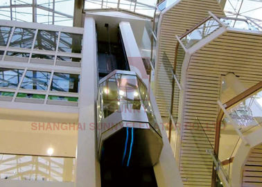 Hochgeschwindigkeitsvolle Glasbesichtigungs-panoramischer Aufzug des aufzugs-800kg