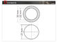 Aufzugs-Blindenschrift-Knopf-/-aufzugs-runde Druckknopf-Größe 30 Millimeter