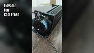 Aufzugsventilator kühlt und lüftet mit 15 W