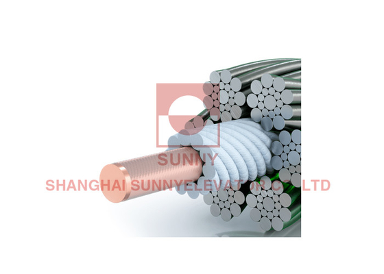 Synthetische Faser-Kern-niedrige Ausdehnungs-spezielles Seil mit elektrischen Leitern