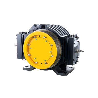 450-630kg Tragfähigkeit 1,0~1,75m/s Geschwindigkeit Aufzug-Traktionsmaschine mit Blockbremse für Aufzug-Ersatzteile