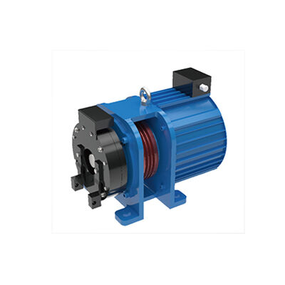 Φ200 Diameter 320-450KG Load 0.4~0.6m/s Speed Elevator Traction Machine Gearless Traction Machine