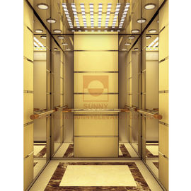 Gemalt Modellieren rostfreier der Goldaufzugs-Kabinen-Entwurfs-hellen acrylsauerdekoration