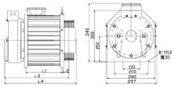 Aufzug-Teil-Gearless Zugkraft-Maschinen-Motor 380V IP41 mit Antriebsscheibe Ø240mm