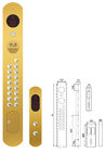 Titangoldaufzug-Spindel-Platte irgendein optionaler Knopf mit Kasten-Seiten-Öffnung