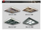Edelstahl-Rahmen-Auto-Decken-Acrylspitzenplatte für Kabinen-Dekoration