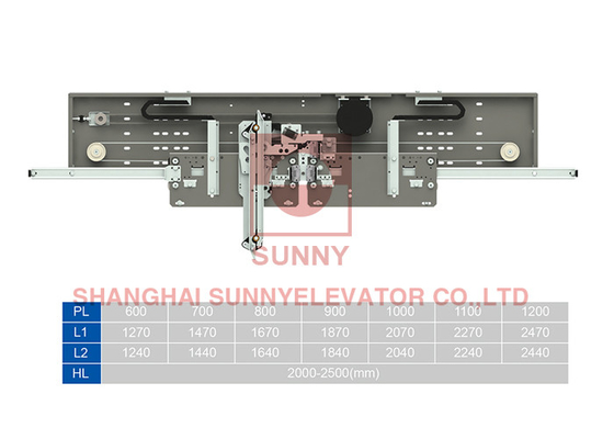 1.2mm/1.5mm Tür-Panel 2 Panel-Zentrum Öffnung PM Synchron-Tür-Operator