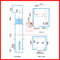 Fracht Hochgeschwindigkeits- Aufzug gemalte Stahl-Frequenz-Tür-Maschine Vvvf variable