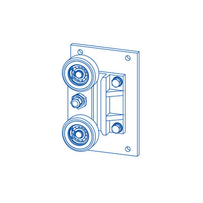 Rucksack Rollenführer Schuhe Aufzugskomponenten Teile mit 10/16 mm Führungsschiene Breite
