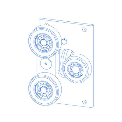 Rucksack Rollenführer Schuhe Aufzugskomponenten Teile mit 10/16 mm Führungsschiene Breite
